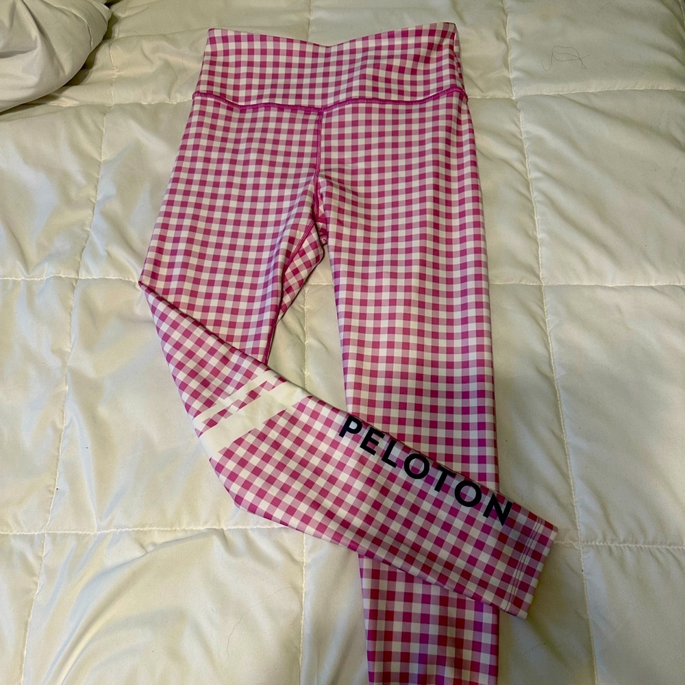 NWOT Peloton Gingham Leggings